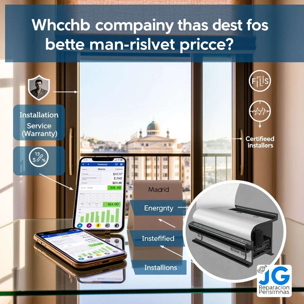 Professional image related to Que compania tiene el mejor precio para la instalacion de persianas automaticas en Madrid with high-quality visual elements