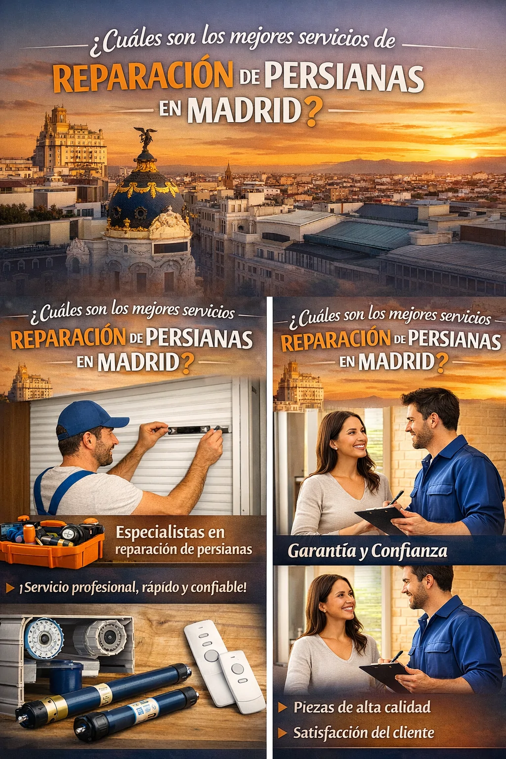 Cuales son los mejores servicios de reparacion de persianas Madrid - &iquest;Cu&aacute;les son los mejores servicios de reparaci&oacute;n de persianas en Madrid?